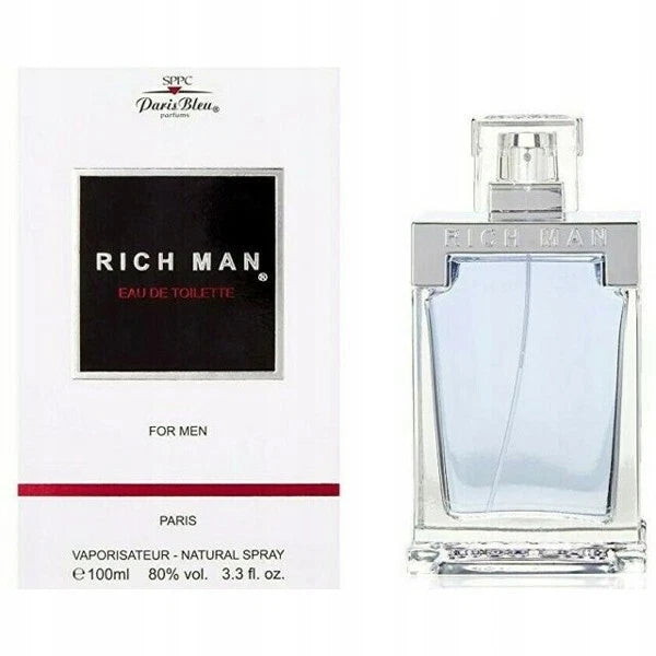 Paris Bleu RICH MAN Eau de Toilette for men 100ml-3.3fl.oz EDT