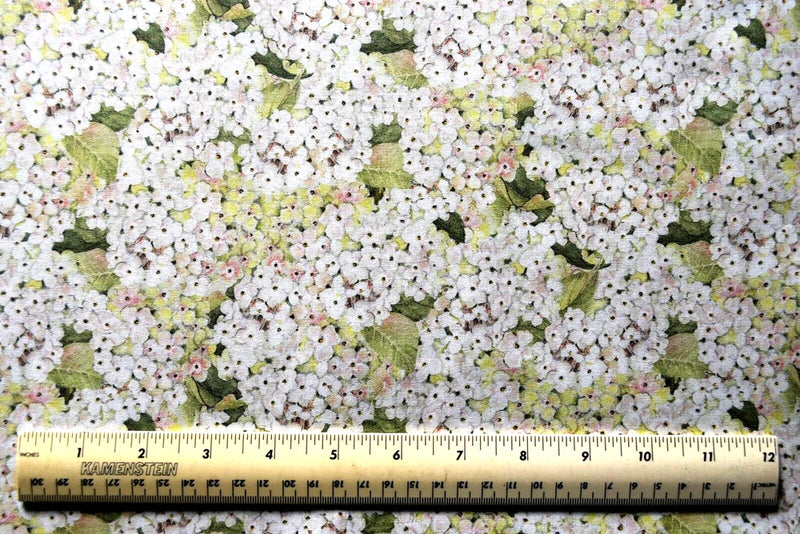 Springs Creative Rose Divine Hydrangeas  flowers  By the !/4 yard cotton fabric Hydrangea