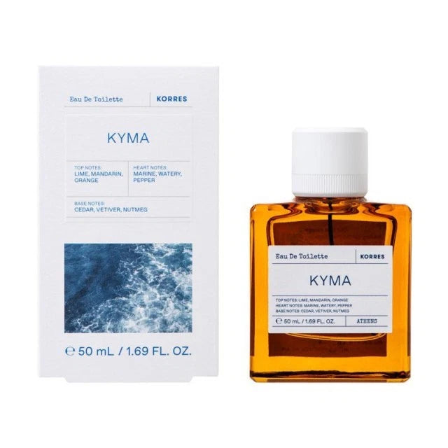 Korres Kyma Eau De Toilette 50ml, Men's Frangrance, 87% Natural Origin Content EDT