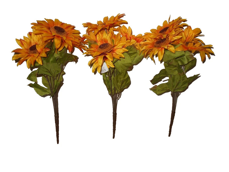 Mainstays Sunflower 3 Pc Artificial Flowers Sunflower