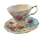 Vintage Royal Albert Tea Cup and Saucer Friendship Carnation Bone China England Carnation