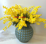 Artificial Flowers Australian Native Golden Wattle Yellow Bouquet Flower 5 Stems Bouquet