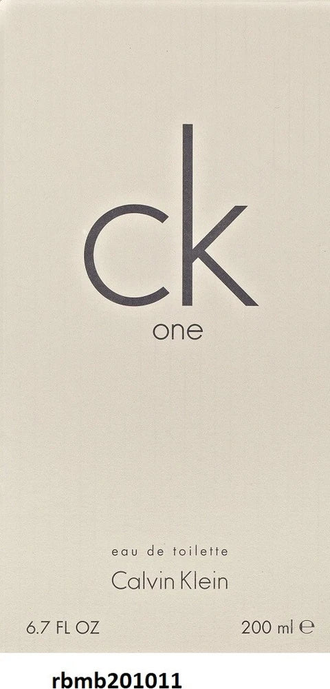 CK ONE 6.7 Oz 200 ML Calvin Klein Perfume for men EDT New in Box UNISEX COLOGNE EDT