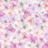 Pink Floral Wallpaper Colorful Hydrangea Petals Flower Wallpaper Peel and Sti... Hydrangea