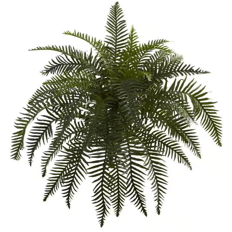 Indoor 26 In. River Fern Artificial Plant (2-Set) Green Plant