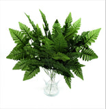 144 Sprays Artificial Silk Green Leather Fern Leaves 17" Wedding Home Deco Party Bouquet