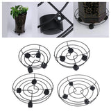 Heavy Duty Plant Stand with Wheels Plant Trolley on Wheels Garden Tools Round Garden Plants