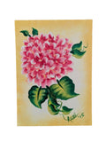 ACEO Original Pink Hydrangea Flower Special brush technique, Vintage Look Hydrangea
