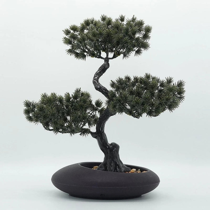 Artificial Potted Greeting Pine Lifelike for Table Centerpiece Lightweight Green Plant