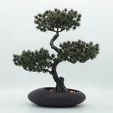 Artificial Potted Greeting Pine Lifelike for Table Centerpiece Lightweight Green Plant