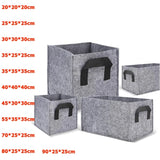 20cm-90cm Square Fabric Grow Pot Bag Home Garden Flowers Plant Planter Container Garden Plants
