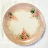 Pink Hydrangea Flower Porcelain Luncheon Plate 7.5" Hand-Painted Floral Braniff Hydrangea