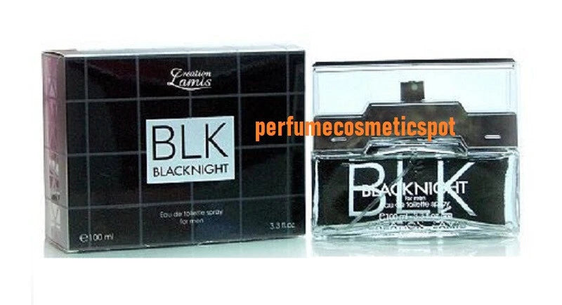 NIB BLK BLACKNIGHT by CREATION LAMIS FOR MEN 3.3 OZ 100 ML EAU DE TOILETTE SPRAY EDT