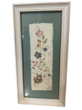 Vintage Art Framed Pressed Dried Flowers Handmade and from 1999 Signed Dried Flower