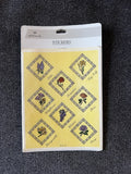 Vintage Hallmark Flower Stickers Floral 4 Sheets Lilac Rose Lily Peony Carnation Carnation