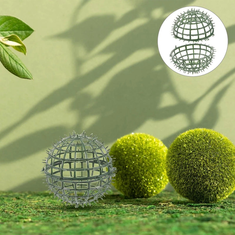 4 Pcs Artificial Topiary Planter Rack Flower Grass Ball Holder Holding Green Plant
