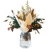 Dried Flower Bouquet - Boho Pampas Grass Decor, Fall Fall Flowers Natural Hydrangea
