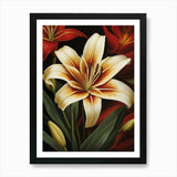 Lily Of The Valley Flower Painting  Framed Wall Art Poster Canvas Print Picture Lily