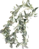 Lambs Ear Garland 6 Feet Soft Fuzzy Artificial Greenery Wedding Holiday Decor Green Plant