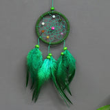 Feathers Hangings Hanging Drop Home Decorations Dream Catcher Fresh Ornaments _ Green Plant