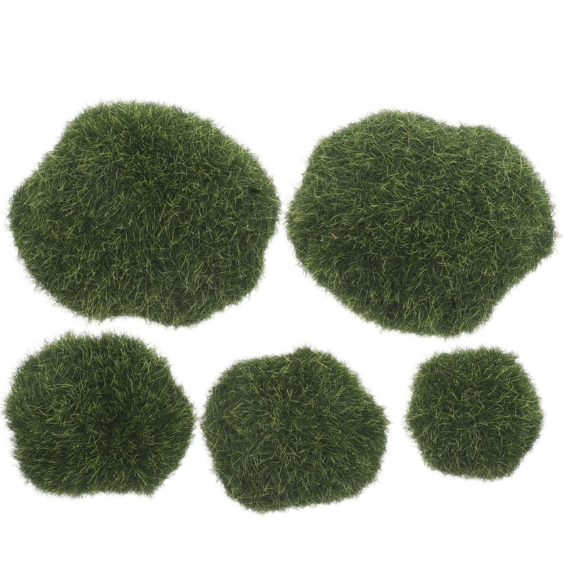 4 Pcs Fake Moss for Plants Artificial Decor Table Rocks Terrarium Green Plant