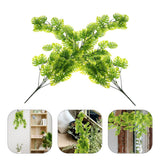 2 Pcs Artificial Wall Plants Fake Monstera Garland Jungle Hanging Green Plant