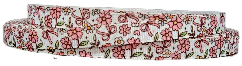3/8" (1 yard) Easter Daisy flower floral spring Grosgrain Ribbon 1284635 Daisies
