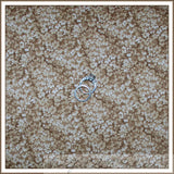 BonEful Fabric FQ Cotton Quilt Brown Tonal Tone Tiny Calico Flower Blender Print Flowering Plants