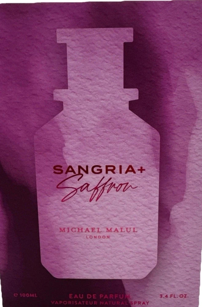 Sangria+Saffron by Michael Malul Eau de Parfum EDP 3.4 Oz WomenÕs EDP
