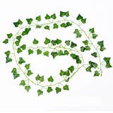Great Shape Green Silk Artificial Hanging Christmas Garland Plants Vine Leaves Green Plant