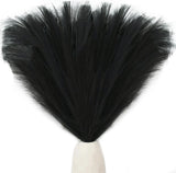 Black Silk Pampas Grass Bouquet 20 Stems 17.7In Fluffy Artificial Pampas with Be Pampas Grass