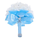 Wedding Bridal Bridesmaid Hand Flower Simulated Rose Bouquet Flowers for Bouquet