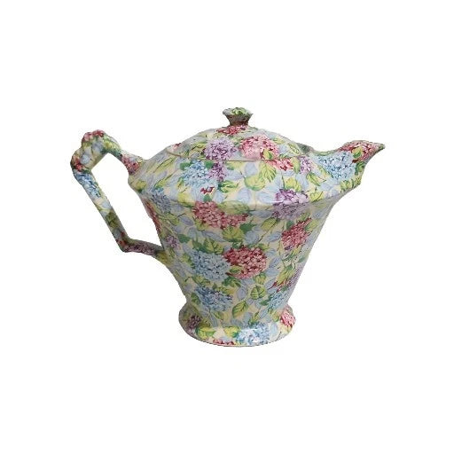 James Kent 100 Year Anniversary Hydrangea Chintz Teapot Hydrangea