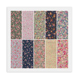 COUNTRY FLORAL Jelly Roll: 20) 2 1/2" Strips, 100% Quilting Cotton Fabric Flowering Plants