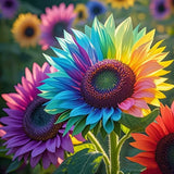 Colorful 200pcs Sunflower Seeds Garden Flowers Turnsole Helianthus Seeds Garden Sunflower