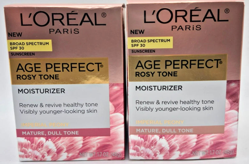 Age Perfect Rosy Tone moisturizer boxes, SPF 30, 1.7 oz, for mature dull tone skin