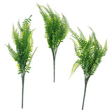 3 Pcs Realistic Artificial Ferns Fake Plants for Garden Decorative Model Green Plant