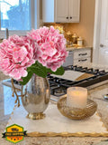 DILATATA Pink Hydrangea 26" Artificial Flower Bouquet Wedding Home Party Hydrangea