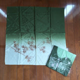 Japanese Furoshiki Showa Retro with autumn leaves picture pampas grass clover pa Pampas Grass