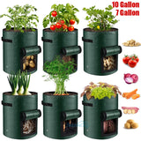 3/6Pcs Garden Plant Growing Bags w/ Flap Waterproof Carrot Onion Potato Grow Bag Garden Plants