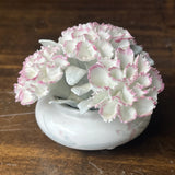 Royal Doulton CARNATION H5084 3ÓBone China Flowers Footed Bowl Figurine 1982 Carnation