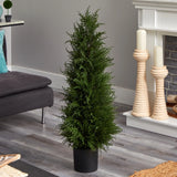 42Ó Topiary Cedar Artificial Tree Home Decor UV (Indoor/Outdoor). Retail $144 Green Plant