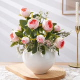 Wedding For home Decor Artificial Peony Bouquet Realistic Plastic Design Peony