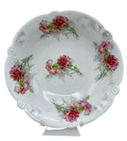 Vintage Bavarian C.S. Porcelain Vegetable Bowl Carnation Flowers Carnation