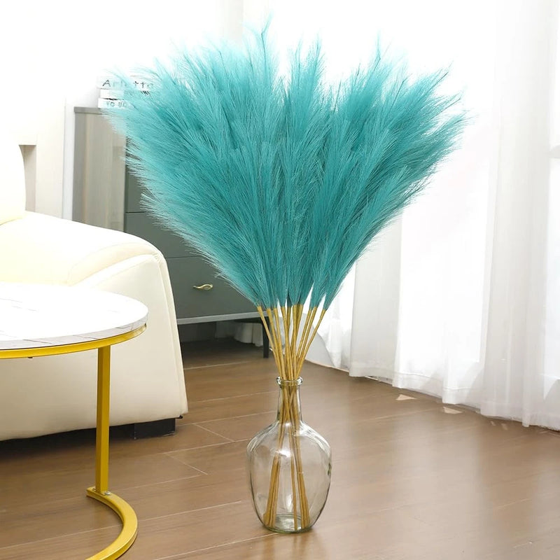 43" Tall Pampas Grass Decor - 8 PCS Faux Pampas Grass Flower Arrangement and ... Pampas Grass
