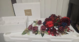 Ling's Moment Artificial Floral Elegant Bouquet Bridal Wedding Arrangements Bouquet