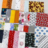 Lot 100 Fabric Scraps most are 4-8Ó Rectangles Quilting Fabric 100% Cotton Flowering Plants