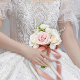 Wedding Bridal Bouquet Artificial Flowers Home Decor Toss Bouquet for Party Bouquet