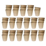 50pcs transplant pots 6/8cm Biodegradable Pulp Garden Propagators Garden Plants