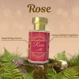 Pure Rose Perfume Attar Oil 5ml | Alcohol-Free Rose Attar | Long-Lasting Bouquet